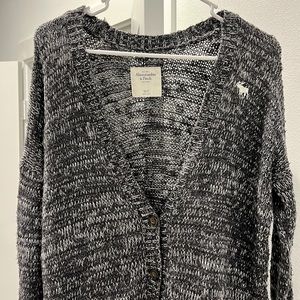 Cozy heather gray cardigan
